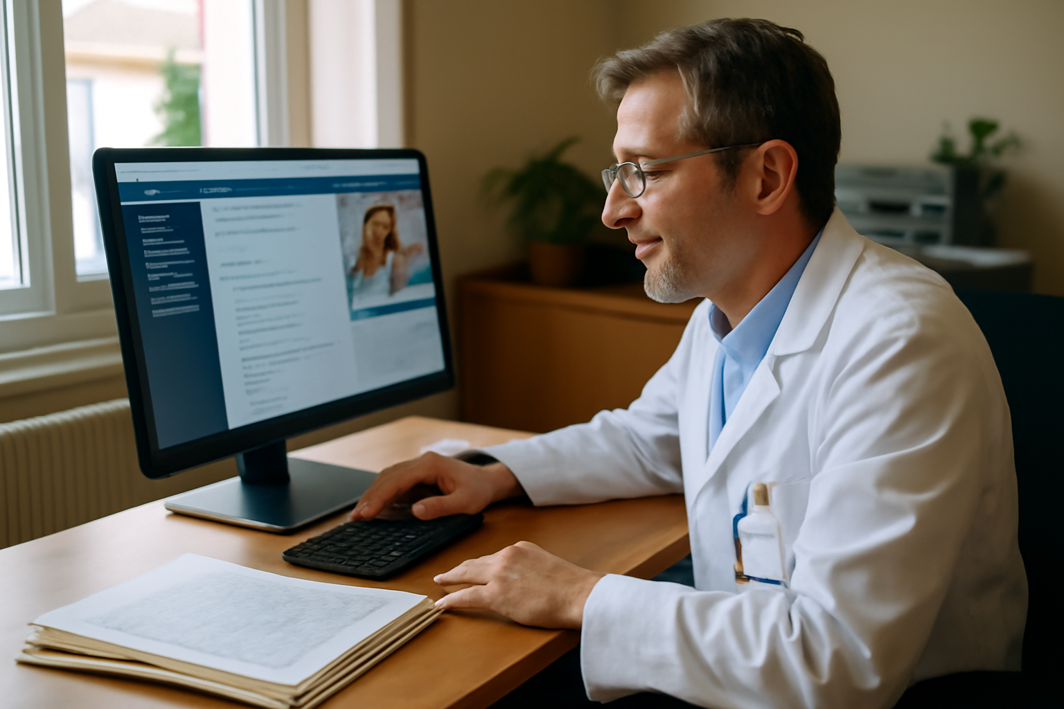omnidoc plateforme de téléexpertise médicale en France, écran sécurisé et dossier patient