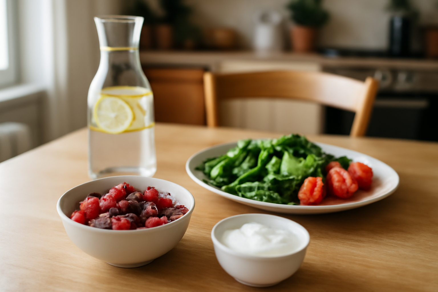 12 aliments qui nettoient les reins : assiette de fruits et légumes frais pour soutenir la fonction rénale