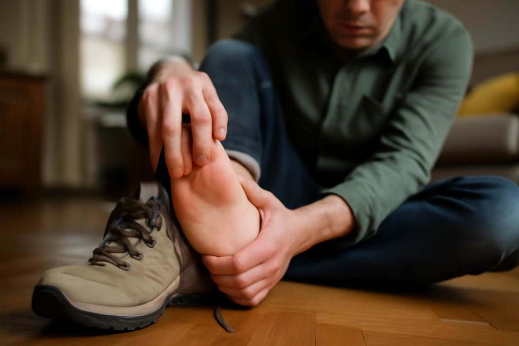 Douleur dessus du pied : causes & conseils