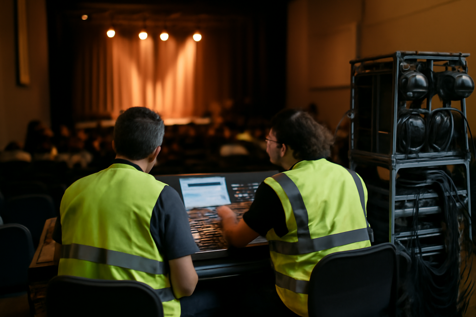 IMFP à Salon-de-Provence : salle de spectacle et matériel de sonorisation pour la technique son et lumière