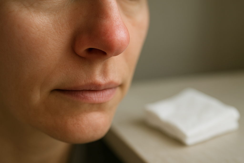 Bouton dans le nez : causes et traitements